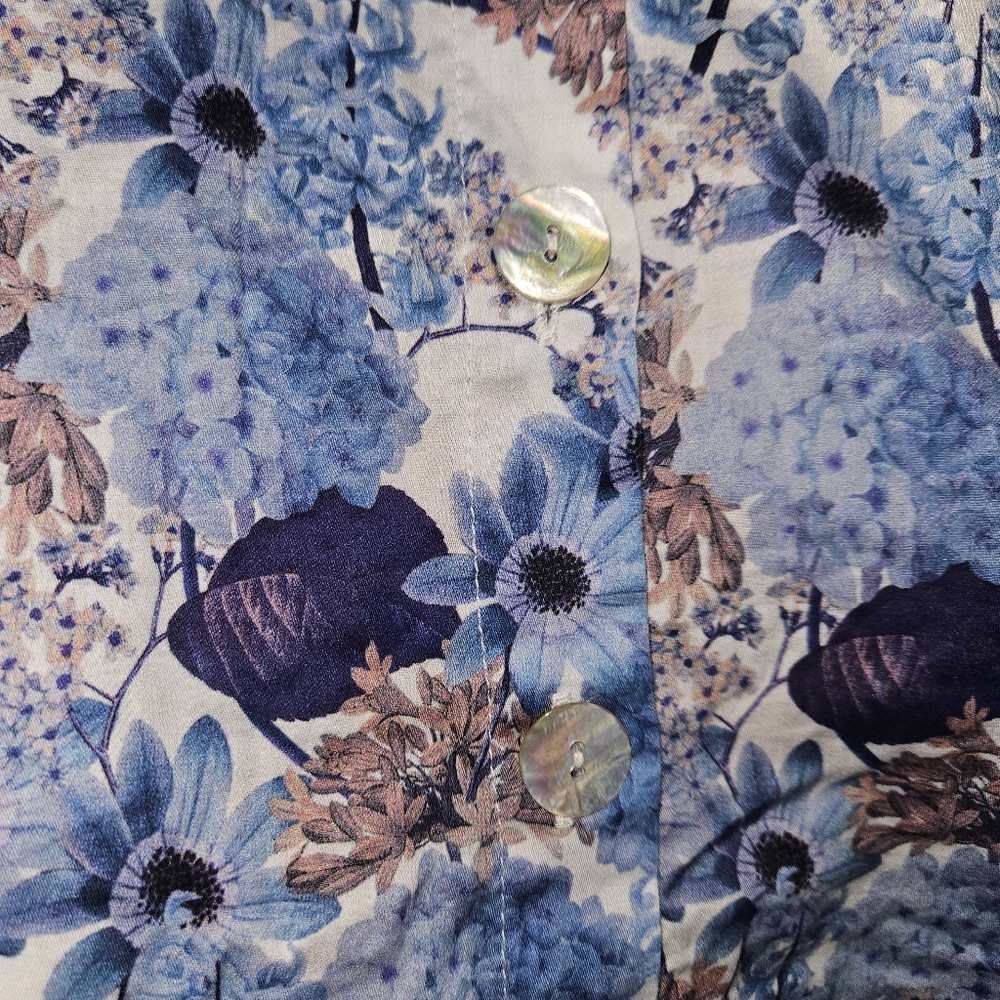 XL Papinelle Pajama Set Top Bottom Flower Print Womens Extra Large - Picture 5 of 16